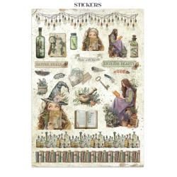 Stamperia Herbarium Silvae Junk Journal Stickers, Backgrounds, Cut-Outs (SBJK09)