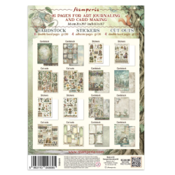 Stamperia Herbarium Silvae Junk Journal Stickers, Backgrounds, Cut-Outs (SBJK09)