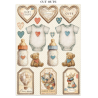 Stamperia Baby Junk Journal Stickers, Backgrounds, Cut-Outs (SBJK12)