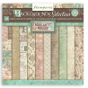 Stamperia Small Pad 10 sheets cm 20,3X20,3 (8"X8") Backgrounds Selection - Brocante Antiques