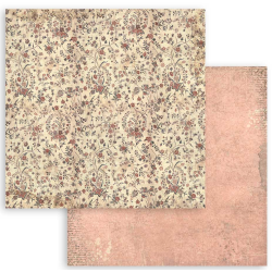 Stamperia Small Pad 10 sheets cm 20,3X20,3 (8"X8") Backgrounds Selection - Brocante Antiques