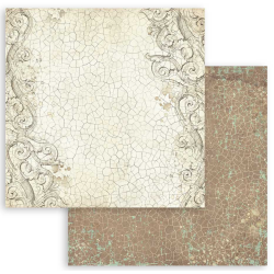 Stamperia Small Pad 10 sheets cm 20,3X20,3 (8"X8") Backgrounds Selection - Brocante Antiques