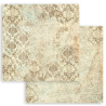Stamperia Small Pad 10 sheets cm 20,3X20,3 (8"X8") Backgrounds Selection - Brocante Antiques