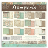 Stamperia Small Pad 10 sheets cm 20,3X20,3 (8"X8") Backgrounds Selection - Brocante Antiques
