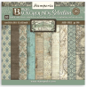 Stamperia Pad 10 sheets cm 30,5x30,5 (12"x12") Background selection - Voyages Fantastiques