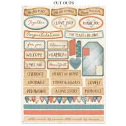 Stamperia Family Junk Journal Stickers, Backgrounds, Cut-Outs (SBJK11)