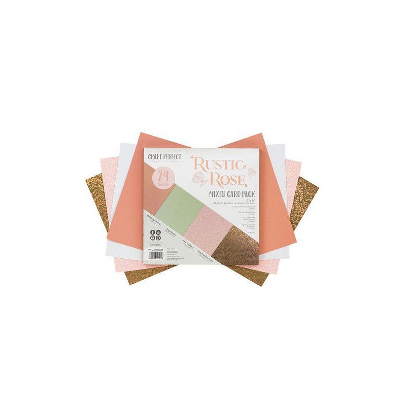 Tonic Studios • Craft perfect 6x6" paper pack 24pcs "Rustic Rose" 9404E