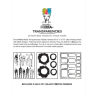 Dina Wakley 8.5"x10.75" Media Transparencies - Frames & Figures Set 1 (6 pack)