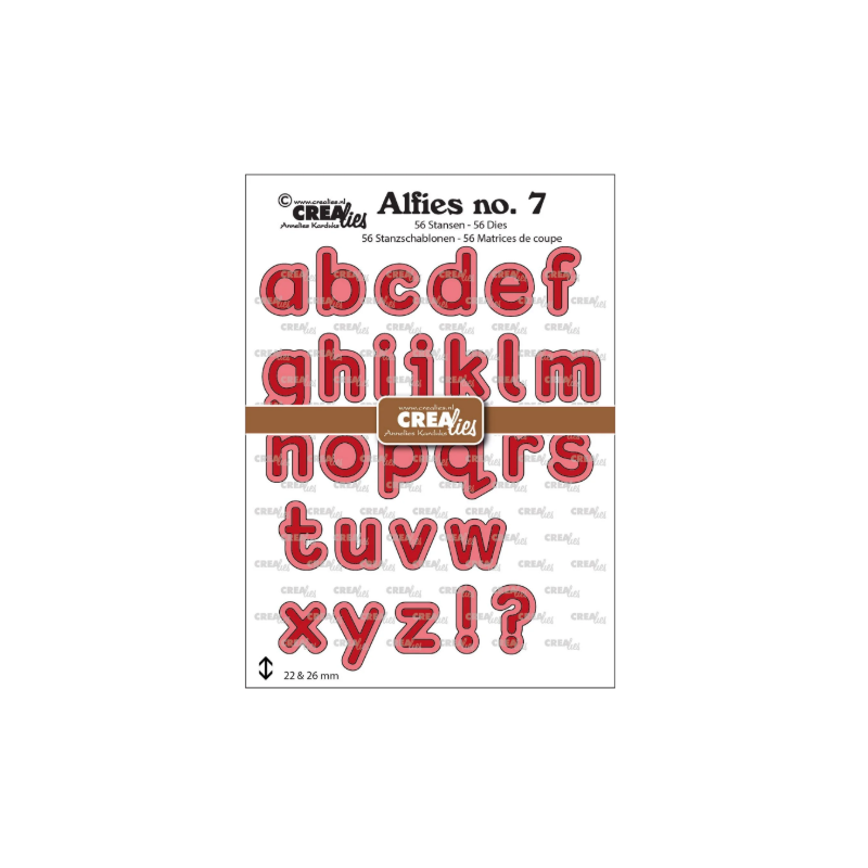 Crealies • Alfies Dies Alfabet 07 Kleine Letters