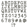 Sizzix • Tim Holtz Thinlits Die Set Alphanumeric Tiny Type Upper 3/8 inch