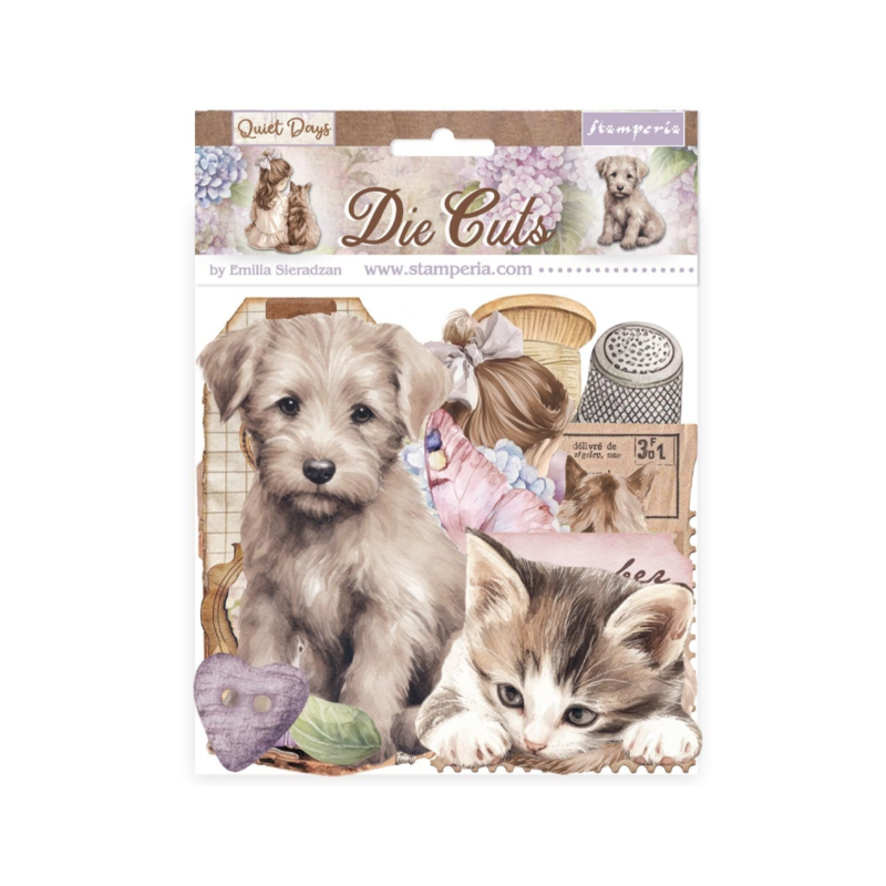 Stamperia Quiet Days Die Cuts Assorted (36pcs) (DFLDC122)