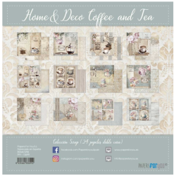 Papers For You 6X6 Home&Deco Coffee and Tea Mini Scrap Paper Pack (24pcs) (PFY-13702)