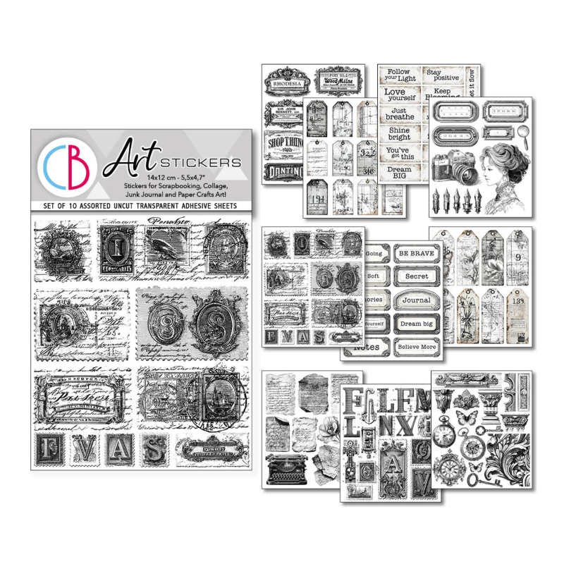 Ciao Bella mixmedia Stickers Lithographs