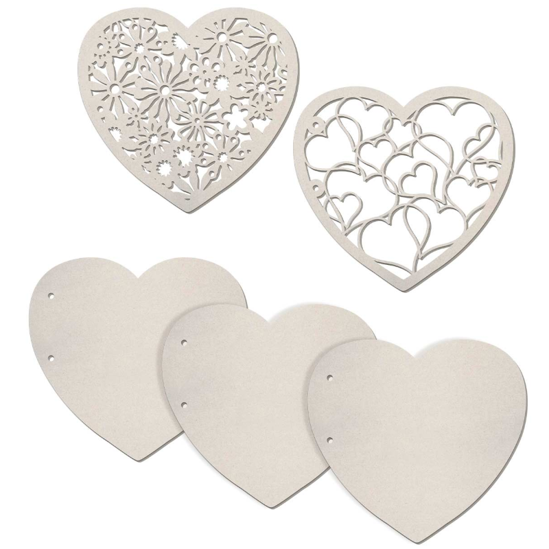 Ciao Bella Set 5 Album Pages Flowers and Hearts