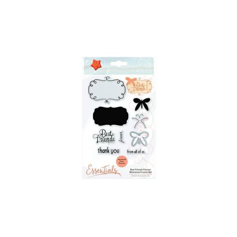 Tonic Studios Die & Stamp - whimsical frames - best friends forever