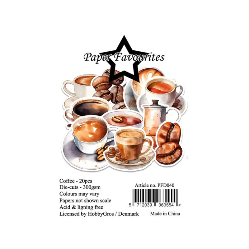 Paper Favourites Die-Cuts "Coffee" PFD040