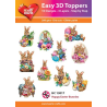 Easy 3D Toppers "Happy Easter Bunnies" HC13017