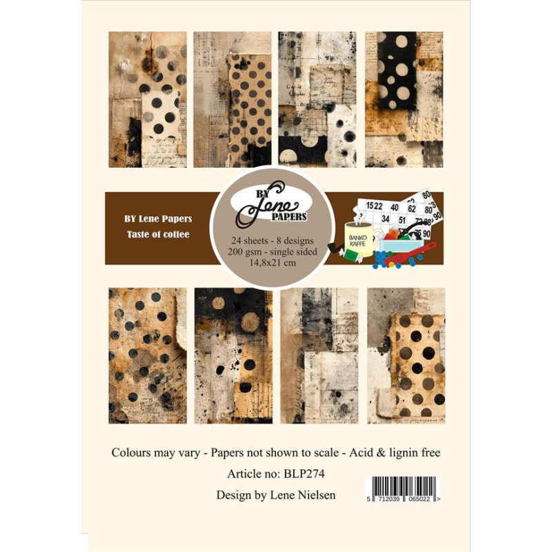 BY Lene Paperpad A5 "Taste of coffee" BLP274