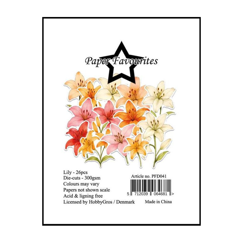 Paper Favourites Paper Pack Die cuts Lily