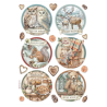 Stamperia The Owl's House A4 Rice Paper 6 Rounds (1pcs) (DFSA41057)