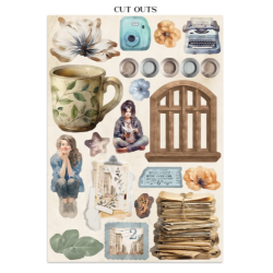 Stamperia Secret Diary Junk Journal Stickers, Backgrounds, Cut-Outs (SBJK15)
