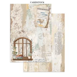 Stamperia Secret Diary Junk Journal Stickers, Backgrounds, Cut-Outs (SBJK15)