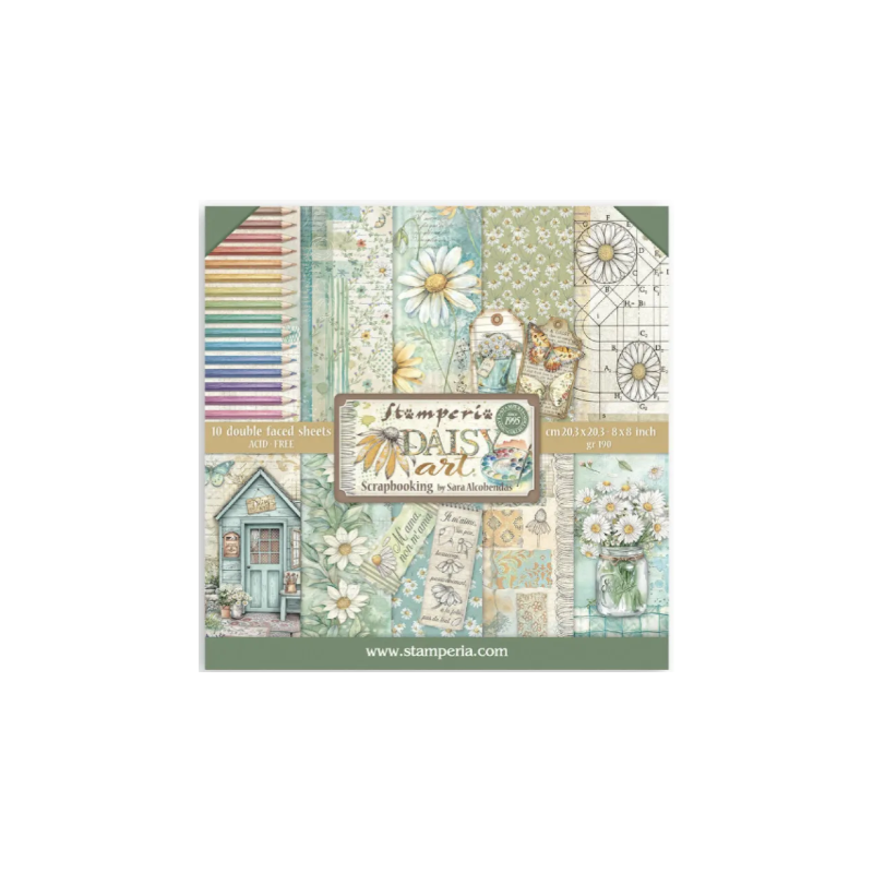 Stamperia 12x12 Paper Pack Daisy Art