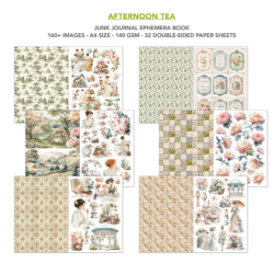 Ciao Bella Afternoon Tea A4 Junk Journal Ephemera Book (32pcs) (CBB020)