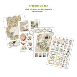 Ciao Bella Afternoon Tea A4 Junk Journal Ephemera Book (32pcs) (CBB020)