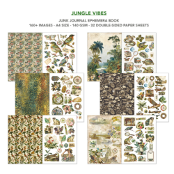 Ciao Bella Jungle Vibes A4 Junk Journal Ephemera Book (32pcs) (CBB026)