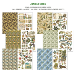 Ciao Bella Jungle Vibes A4 Junk Journal Ephemera Book (32pcs) (CBB026)