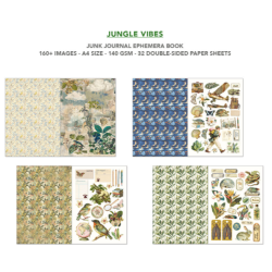 Ciao Bella Jungle Vibes A4 Junk Journal Ephemera Book (32pcs) (CBB026)