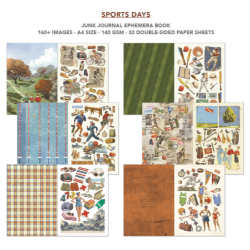 Ciao Bella Sports Days A4 Junk Journal Ephemera Book (32pcs) (CBB024)