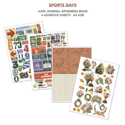 Ciao Bella Sports Days A4 Junk Journal Ephemera Book (32pcs) (CBB024)