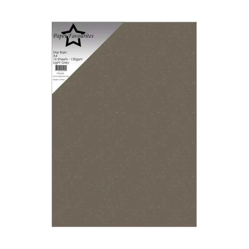Paper Favourites Star Rain "Light Grey" PFSS609