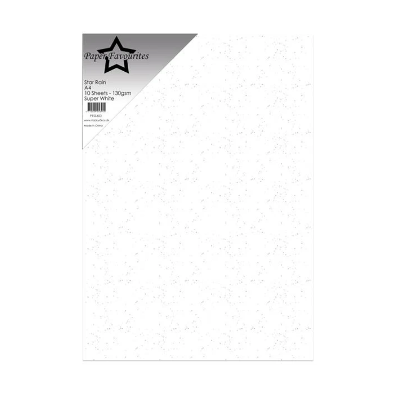 Paper Favourites Star Rain "Super White" PFSS603