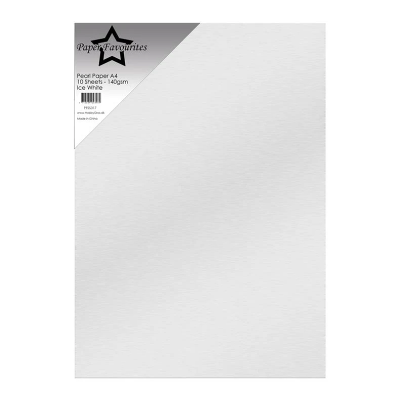 Paper Favourites Pearl paper "Ice White" PFSS317