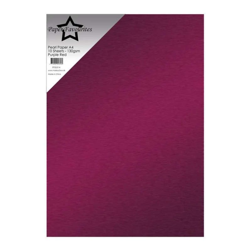Paper Favourites Pearl paper "Purple Red" PFSS314