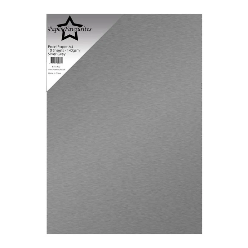 Paper Favourites Pearl paper "Silver Grey" PFSS302
