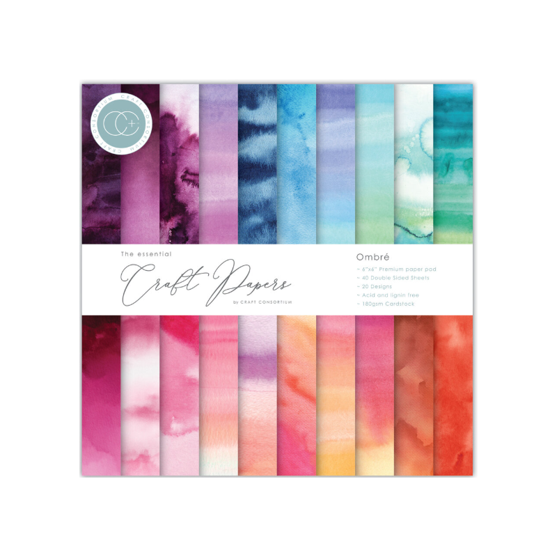 Essential Craft Papers 6x6 Inch Paper Pad Ombre (CCEPAD030B)
