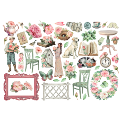 Stamperia House of Roses Ephemera (46pcs) (DFLCT80)