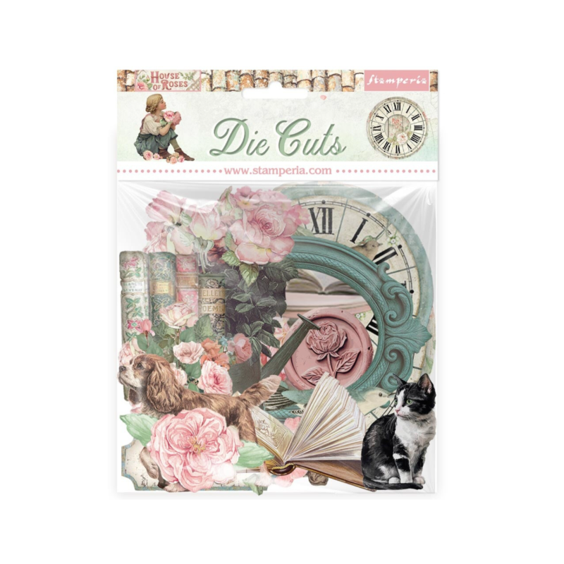 Stamperia House of Roses Die Cuts Assorted (39pcs) (DFLDC132)