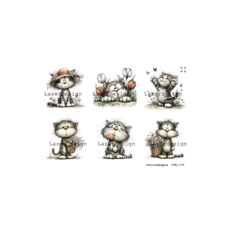 LazerDesign Klippark Sötnos Katt LDKL-1753