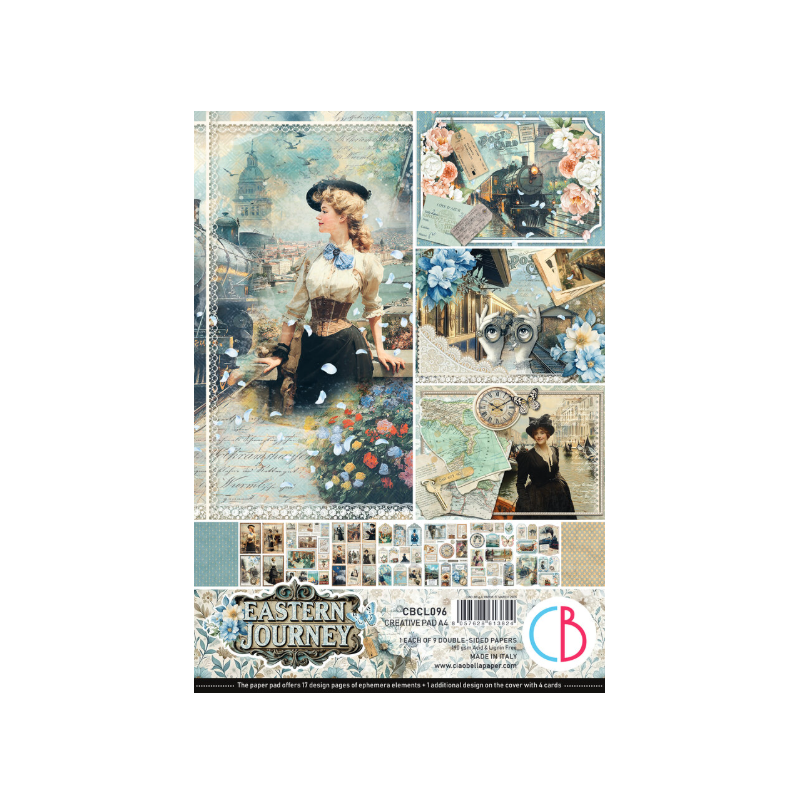 Ciao Bella Eastern Journey A4 Creative Pad (9pcs) (CBCL096)