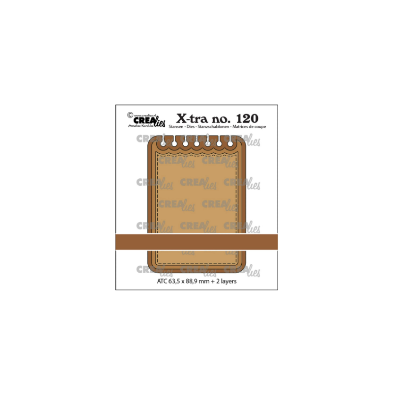 Crealies  Xtra Cutting ATC Die Notebook Horizontal