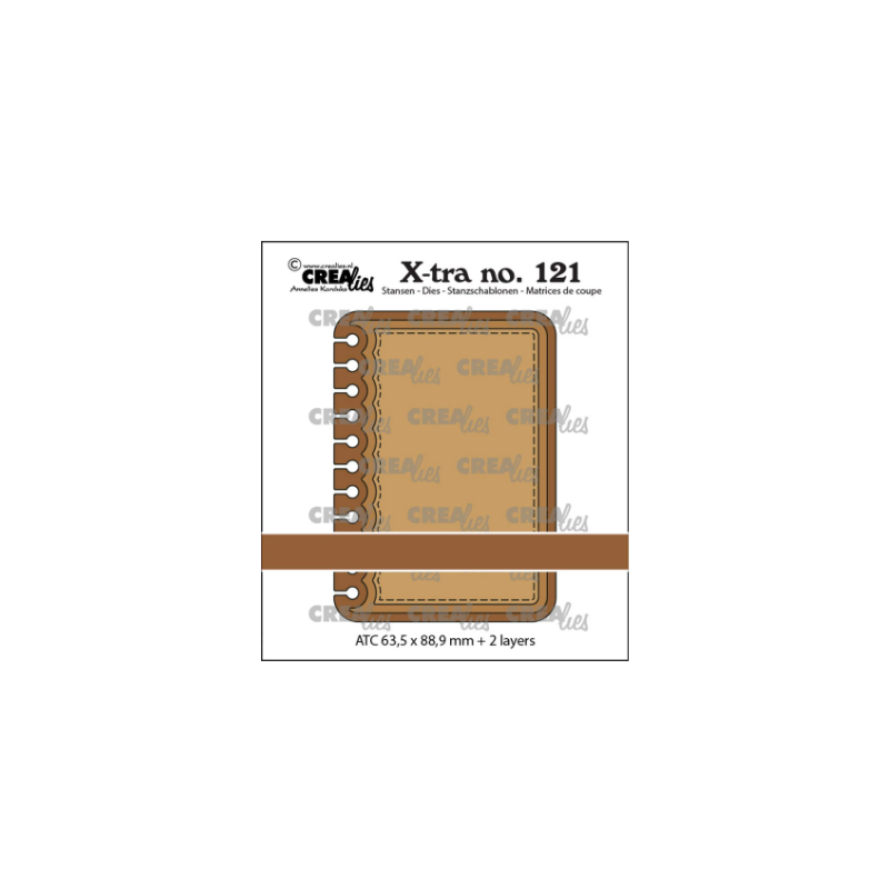 Crealies  Xtra Cutting ATC Die Notebook Vertical