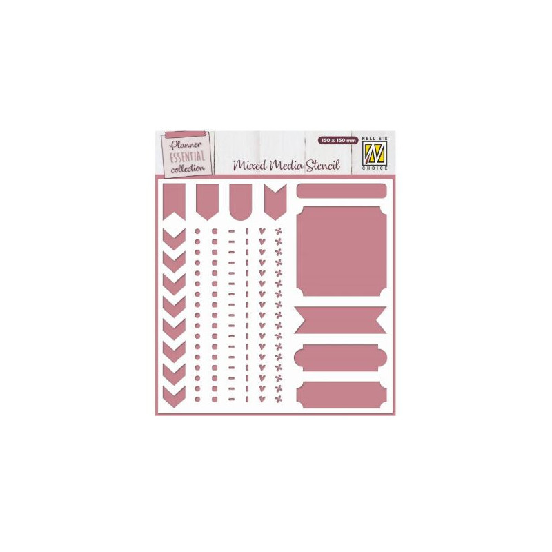 Nellie`s Choice MIXED MEDIA STENCIL Journal 150x150