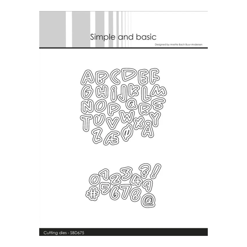 Simple and Basic dies "Alphabet and numbers - Mini" SBD675