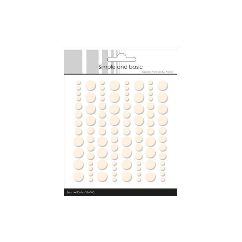 Simple and Basic Enamel Dots Nougat - (96 pcs)" SBA042
