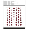 Simple and Basic Matte Enamel Dots Wine Red - (77 pcs)" SBA050